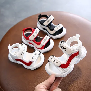 Erkek bebek Sandalet Çocuklar Yaz Spor bebek ayakkabısı Örgü Nefes Erkek Sneakers Çocuk plaj sandaletleri 0-3 Yıl sandalias Infantil