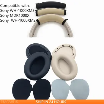 Yedek Kulaklık Kafa Bandı Kulak Pedleri Sony WH-1000XM3 MDR1000X WH - 1000XM2 Kulaklıklar Headbeam Kulak pedleri Bellek Köpük Kulak Yastıkları