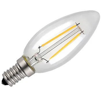 E14 2W Edison COB Filament Retro LED ışık mum / alev ampul lamba avize