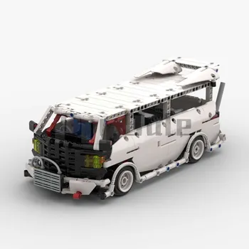 MOC - 25209 HOONİVAN-RC Drift Van tarafından Filsawgood & Steelman14a Yapı Taşı Modeli Eklenmiş Elektrikli Oyuncak Bulmaca Çocuk Hediye