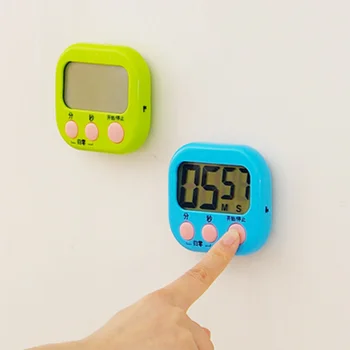 Mutfak Zamanlayıcı Manyetik LCD Dijital geri sayım sayacı Alarm Standı ile Beyaz Mutfak Pratik Pişirme Saati Çalışma Zamanlayıcı Kazanç
