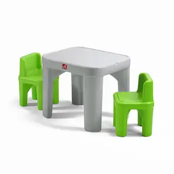 Bedenim Çocuk Plastik Masa ve Sandalye Takımı, Gri