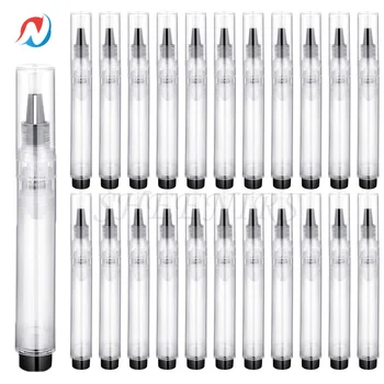 50 adet 6ml Gerçek Doldurulabilir Tırnak Yağı Kalem Kullanımlık Boş Kalem Kolay Dolum Tırnak Saç Yağı Tek El Basın Kozmetik Konteyner kalem