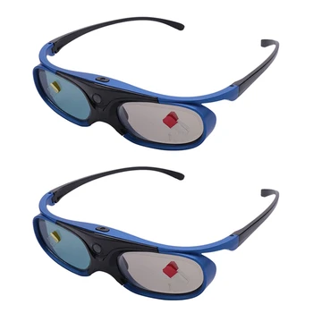 2X Şarj Edilebilir DLP Link 3D Gözlük Aktif Deklanşör Gözlük Xgimi Z3 / Z4 / Z6 / H1 / H2 Fındık G1 / P2 Benq Acer