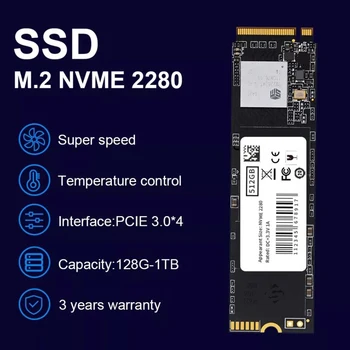 M. 2 NVME SSD PCIe 128G 256G 512G 1 TB PCIe SSD M2 NGFF 2280 Dahili Katı Hal sürücü diski 3000/2500 mb/s Dizüstü Masaüstü İçin MSI