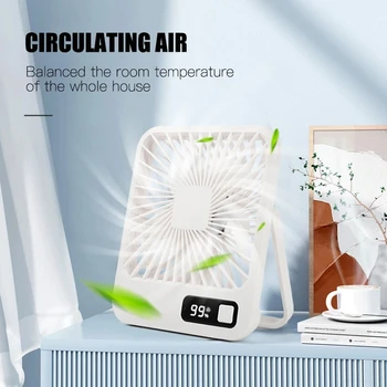Yeni Küçük Masa Katlanabilir Fan USB Taşınabilir Sessiz Masa Fanı Şarj Edilebilir Güçlü Hava Akımı Soğutma Fanı 4 Hız İle Güçlü Rüzgar
