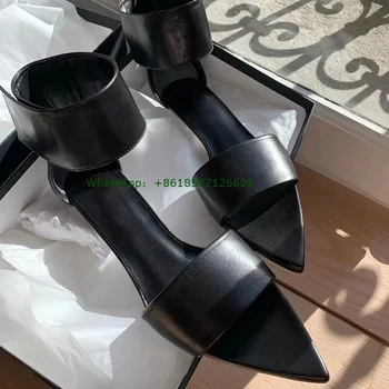 Yeni Sivri Burun Yüksek Topuklu sandaletler ve terlikler Tüm Maç Moda Stiletto Açık Parmaklı Sandalet