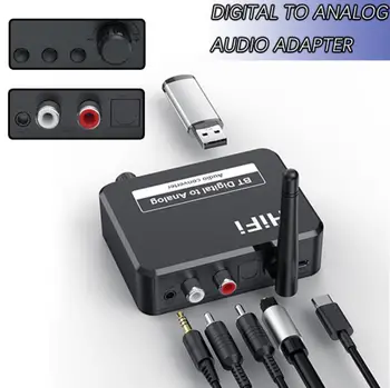 USB Hi-Fi Kablosuz 5.1 Alıcı Oyuncu Dijital Analog 3.5 MM ses dönüştürücü Küçük Boyutlu Hafif Kullanımı kolay