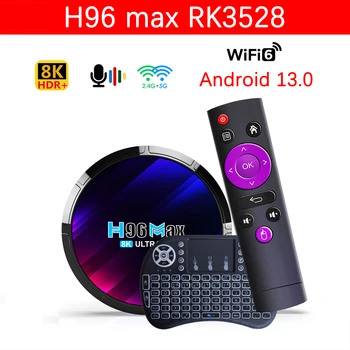 Android 13 4G 32GB 64G H96 MAX RK3528 akıllı TV kutusu 8K Wifi BT Medya oynatıcı H96MAX TV KUTUSU Android11 Set üstü kutusu 2GB 16GB