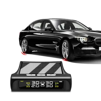 Lastik basınç alarmı TPMS Güneş Araba Algılama Sistemi Harici veya dahili Dijital lcd monitör Oto Arabalar güvenlik alarmı