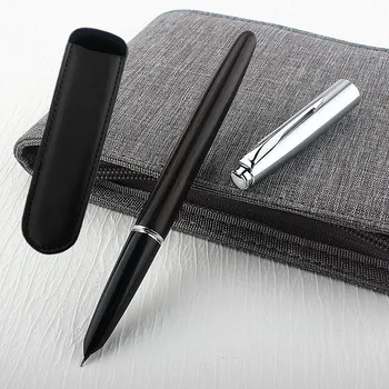 Yüksek Kaliteli Ahşap dolma kalem Mürekkep Kalem Spin Dönüştürücü Dolgu 0.38 mm Uç İş Kırtasiye Ofis Okul Malzemeleri Kalemler