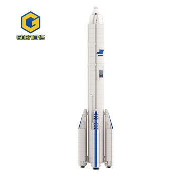 Gobricks MOC 1: 110 Saturn V Ölçekli Arianespace Arianeal 6 Roket Yapı Taşları Kiti Uzay Uydu Keşif Tuğla Oyuncaklar