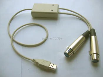 USB DMX Arayüzü (2 DMX Çıkış Portları aracılığıyla 5 pin XLR konnektörler)çalışır yazılımları (FreeStyler, DMXcontrol, PC-Dimmer, QLC, Vixen)