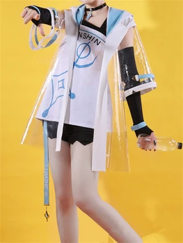 Genshin Darbe Cosplay Oyunu Lümen Moda Günlük Takım Elbise Cosplay Kostüm Genshin Darbe Cosplay Kostümleri Kadın Giysileri