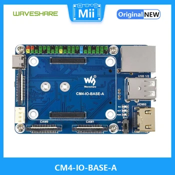 CM4-IO-BASE-A Mini Taban Tahtası (A) Ahududu Pi Hesaplama Modülü 4 (Dahil Değildir) gigabit Ethernet RJ45 Konektörü, USB 2.0
