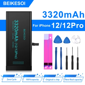 BEIKESOI Yedek Pil iPhone x xs xr 11 pro max 12 mini 13 pro max Ücretsiz Kurulum Araçları ile
