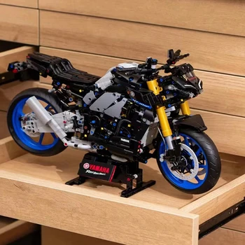 Moc 42159 1478 adet Yamahas Mt-10 Sp Motosiklet Teknik Tuğla oyuncak inşaat blokları Çocuklar İçin Çocuk Doğum Günü Hediyeleri