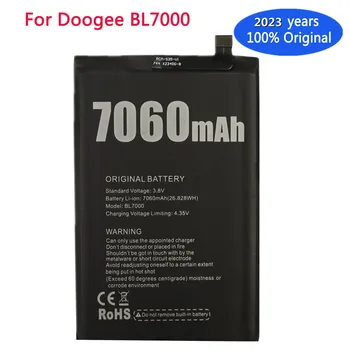 2023 Yeni 100% Orijinal Pil Doogee BL7000 BL 7000 7060mAh akıllı cep telefonu Yüksek Kaliteli Piller Bateria Stokta