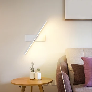 Iskandinav Modern Minimalist led duvar Lambası Yatak Odası Başucu Lambası Yaratıcı Merdiven Lambası Oturma Odası Dönen Duvar Lambası Yüksek Kalite