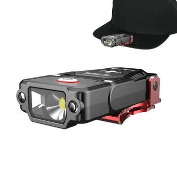 Şapka fatura ışığı şarj edilebilir sensör şapka tokası ışık 1000 Lümen far klip LED kep lambası Güçlü stabilite ile gece yolculuğu için