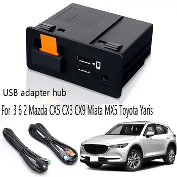 Otomatik USB Adaptörü Hub Apple CarPlay Android TK78-66-9U0C Mazda 3 6 2 Mazda CX5 CX3 CX9 Mıata MX5 Toyota Yarıs