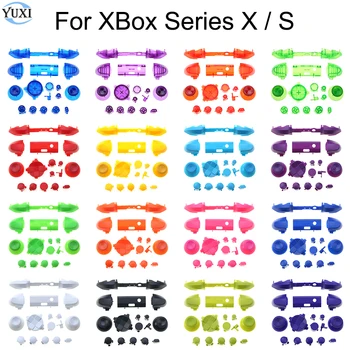 YuXi 18 Renkler Katı RB LB Tampon RT LT Tetik Düğmeleri mod seti Xbox Serisi X S Denetleyici Analog Sopa Dpad