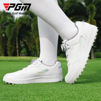 PGM Golf Ayakkabıları kadın spor ayakkabı Süper Su Geçirmez Renkli Topuzu Ayakkabı Bağcıkları Anti kayma Çivi