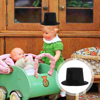 2 Adet Şapka Mini süs DIY Tops şapka Giyim Minyatür Eva dekor Süsleme