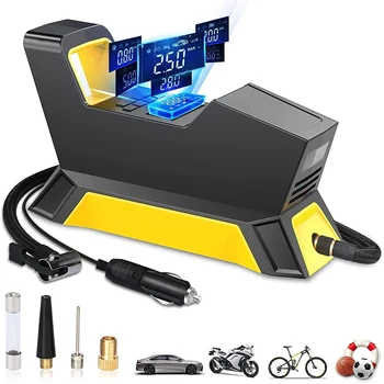 Araba Lastiği Şişirme hava pompası 150PSI Elektrikli USB Taşınabilir hava kompresörü Dijital Araba Lastiği Şişirme Bisiklet için 12V Hızlı Şişirme