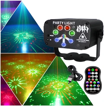 8 Delik RGB lazer ışın hattı tarayıcı projektör DJ disko Sahne Aydınlatma etkisi parti düğün Bar kulübü DMX ışıkları ses aktif
