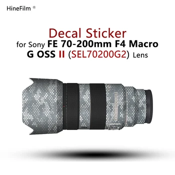 sony 70-200 için F4 G2 lens etiketi 70200F4 G2 çıkartma kaplama FE 70-200G2 Lens Koruyucu SEL70200G2 Kaplama Wrap Kapak Kılıf