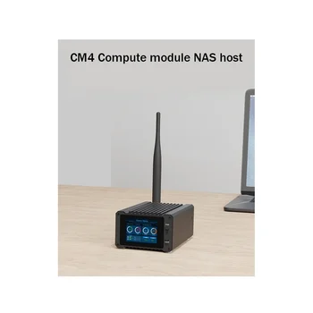CM4-NAS-Çift Katlı SPI 2 İnç lcd ekran NAS CM4 Bilgi İşlem Modülü (CM4)-ABD Plug