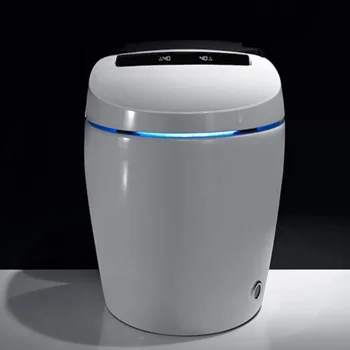 110 V/220 V Ucuz banyo modern elektrikli akıllı tek parça closestool wc tuvalet seramik otomatik akıllı tuvalet bide ile