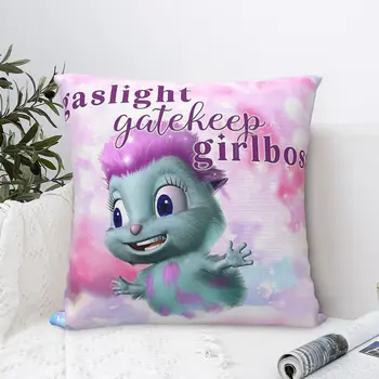 Gaslight Gatekeep Girlboss İnançları Mutluluk Atmak Yastık Kılıfı Bibble Bir Çizgi Film Karakteri Yastık Kapakları Dekoratif Sırt Çantası