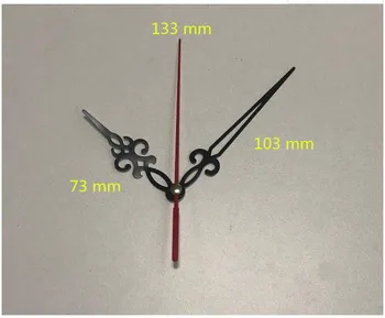 10 takım Vintage 28mm mili Kuvars Saat Mekanizması Hareketi Onarım Değiştirme Parça Kiti DIY Aracı Dilsiz Kırmızı Siyah İçi Boş Eller