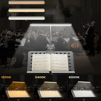 Şarj edilebilir kitap ışık göz bakımı 56 Leds klip müzik standı ışık şarj edilebilir kısılabilir notalar piyano ışık lambası gitar