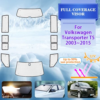 Araba Tam Kapak Güneş Şemsiyeleri VW Volkswagen Transporter Caravelle Multivan Doubleback T5 LWB 2003~2015 2010 araba Siperliği Aksesuarları