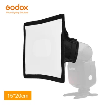 Godox SB15 * 20 Evrensel 15x20cm ışık flaş difüzör katlanabilir Softbox kamera flaşı