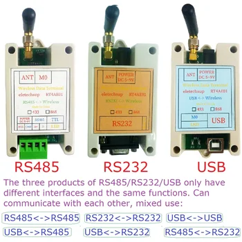 1 Adet VHF / UHF Radyo Modem 433M/868M/RS485/RS232 / USB Kablosuz Alıcı Seri Veri Uzun Mesafe İletim Modülü