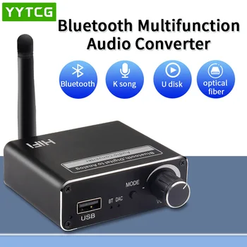 Dijital 5.1 AB / ABD ses şifre çözücü ses dönüştürücü Bluetooth 5.0 Alıcısı Extractor Dönüştürücü Analog Ses Ses Adaptörü Amplifikatör