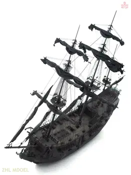 ZHL tüm mühürlü versiyonu siyah inci gemi ahşap model gemi kitleri 1/50 ölçekli 38.5