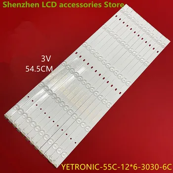 55 inç ekleme ekranı İÇİN YETRONIC-55C-126-3030-6C 545171 54,5 CM. 0mm LED LED arka ışık şeridi