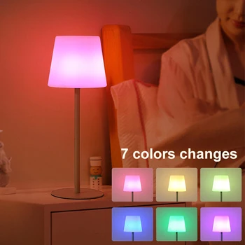 2023 Yeni LED Masa Lambası USB Şarj Edilebilir Dekorasyon Lambası Enerji Tasarrufu Göz Koruması Kademesiz Karartma Bar Kahve Yatak Odası