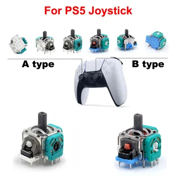 2 adet Mavi / Beyaz 1 çift Yedek Sağ Sol Joystick PS5 Denetleyici 3D Analog Thumb Çubuk PS 5 Çift Sense