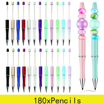 180 Adet HB Yazma Boncuklu Kalem Kalemler Teknoloji Mürekkep Ebedi Kalemler Sanat Kroki Boyama Araçları Kırtasiye Okul Malzemeleri