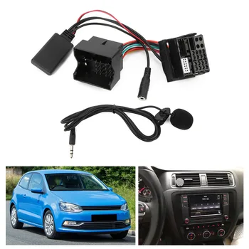 Araba Bluetooth 5.0 Modülü AUX Girişi Adaptör Kablosu 150cm Uzunluk Araba Aksesuarları için Fit Volkswagen Radyo RNS315 RNS510 RCD310