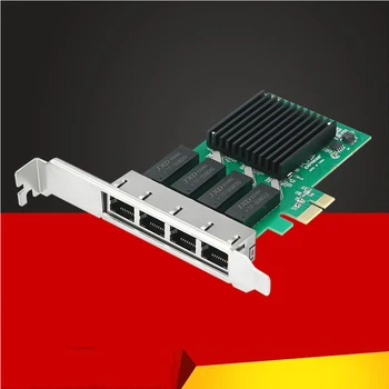 4 Port Ağ Kartı PCI Express x1 Dört Bağlantı Noktalı RJ45 NIC RTL8111H Çip 10/100 / 1000Mbps Gigabit Ethernet Lan Kartı bilgisayar masaüstü