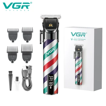 VGR Saç Kesme Profesyonel Saç Düzeltici Elektrikli Saç Kesme Makinesi Akülü Şarj Edilebilir Ayarlanabilir Giyotin Erkekler için V-692