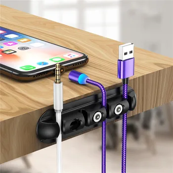 Lovebay Taşınabilir Manyetik Kablo Fiş Kutusu 3 in 1 saklama kutusu iPhone İçin mikro usb C Tipi Fiş Kutusu Konektörü saklama kutusu kasa