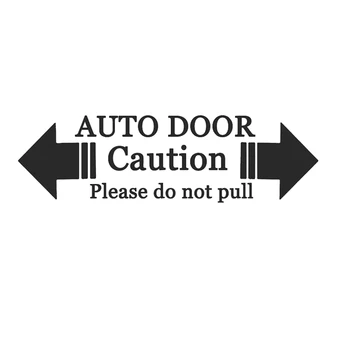 Özelleştirme Otomatik Cam Ev Otomatik Kapı Pencere Uyarı Uyarı Çıkartması İş Araba Sticker skoda seat İçin Mazda Toyota 18cm